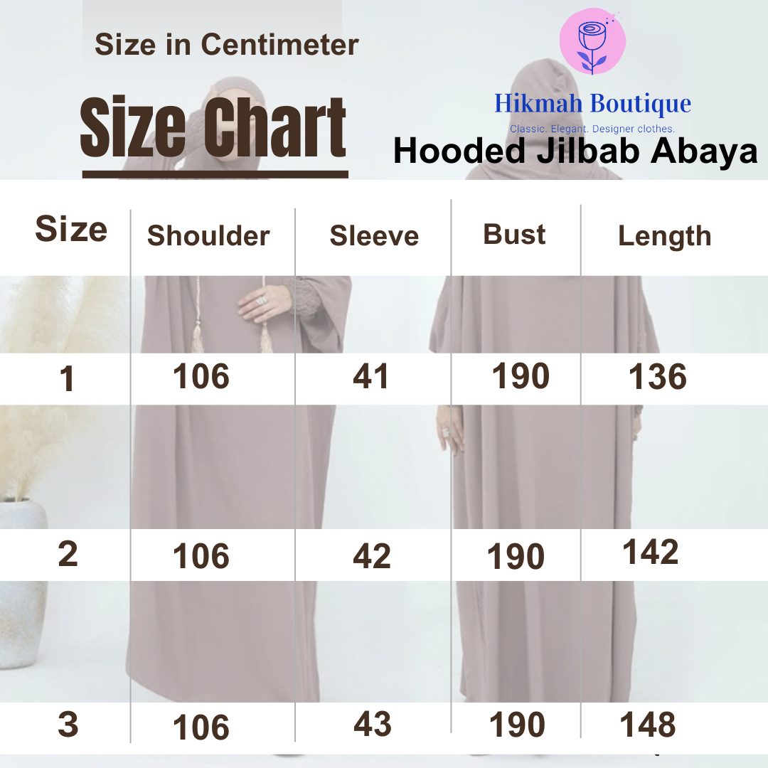 Hooded Jilbab Abaya - White (Crepe) clearance online only