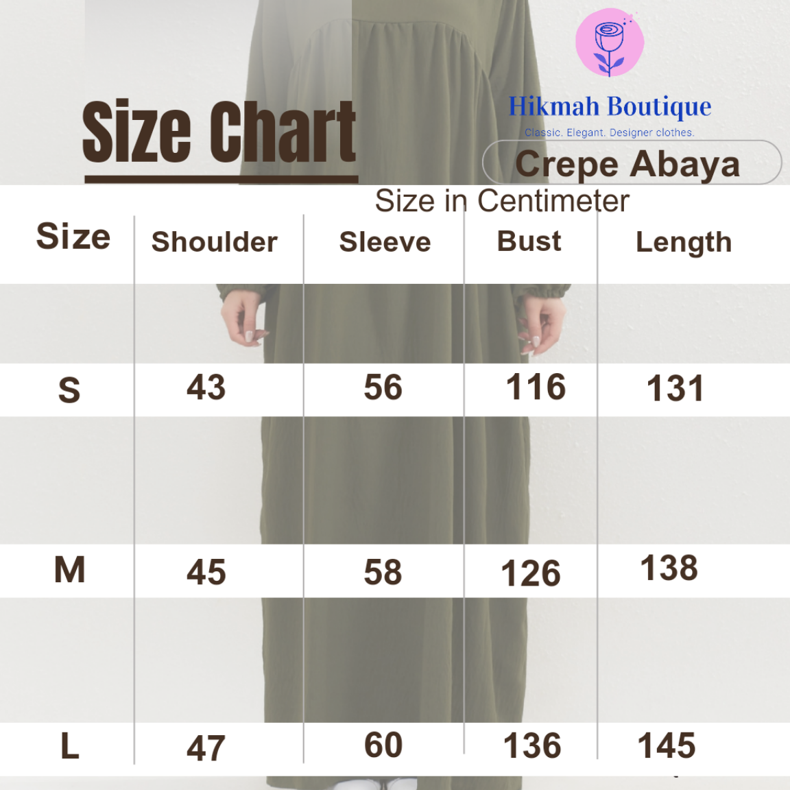 Crepe Abaya in Black (clearance online only)