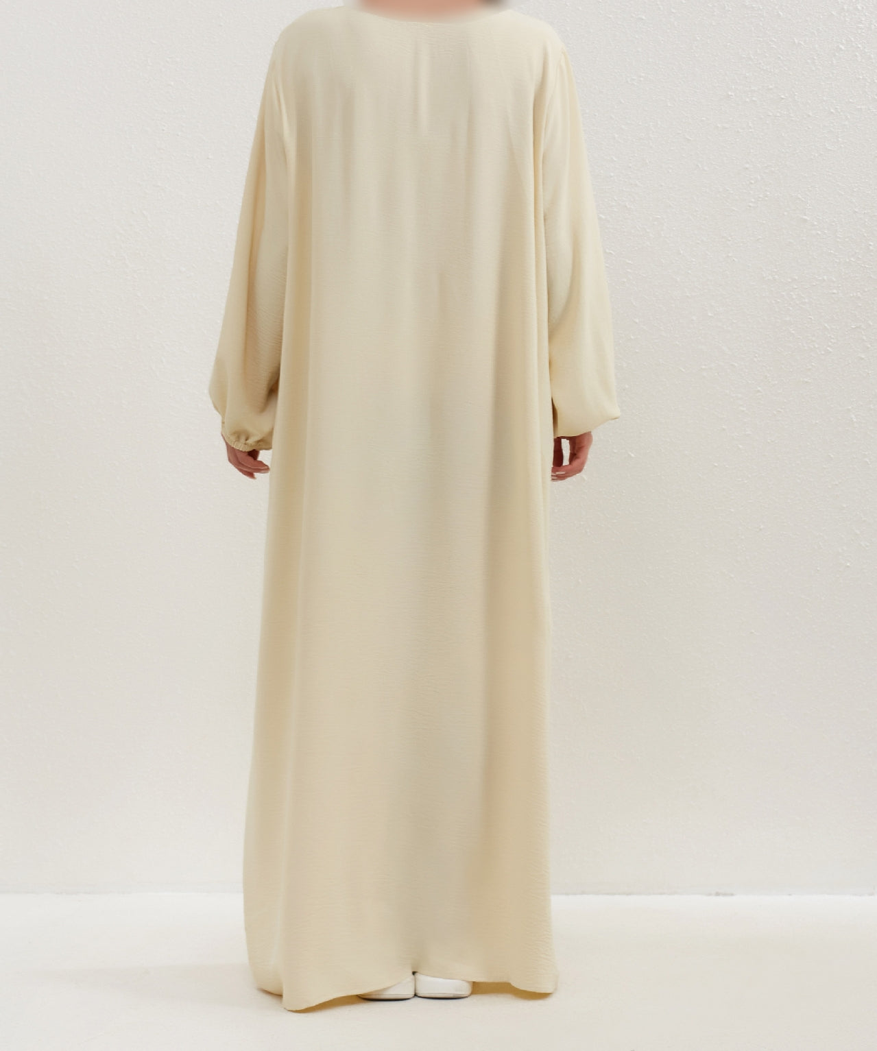 Crepe Abaya in Yellow Vanilla (clearance online only)