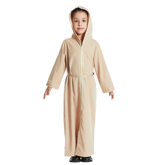 Girls Abaya With Hoodie