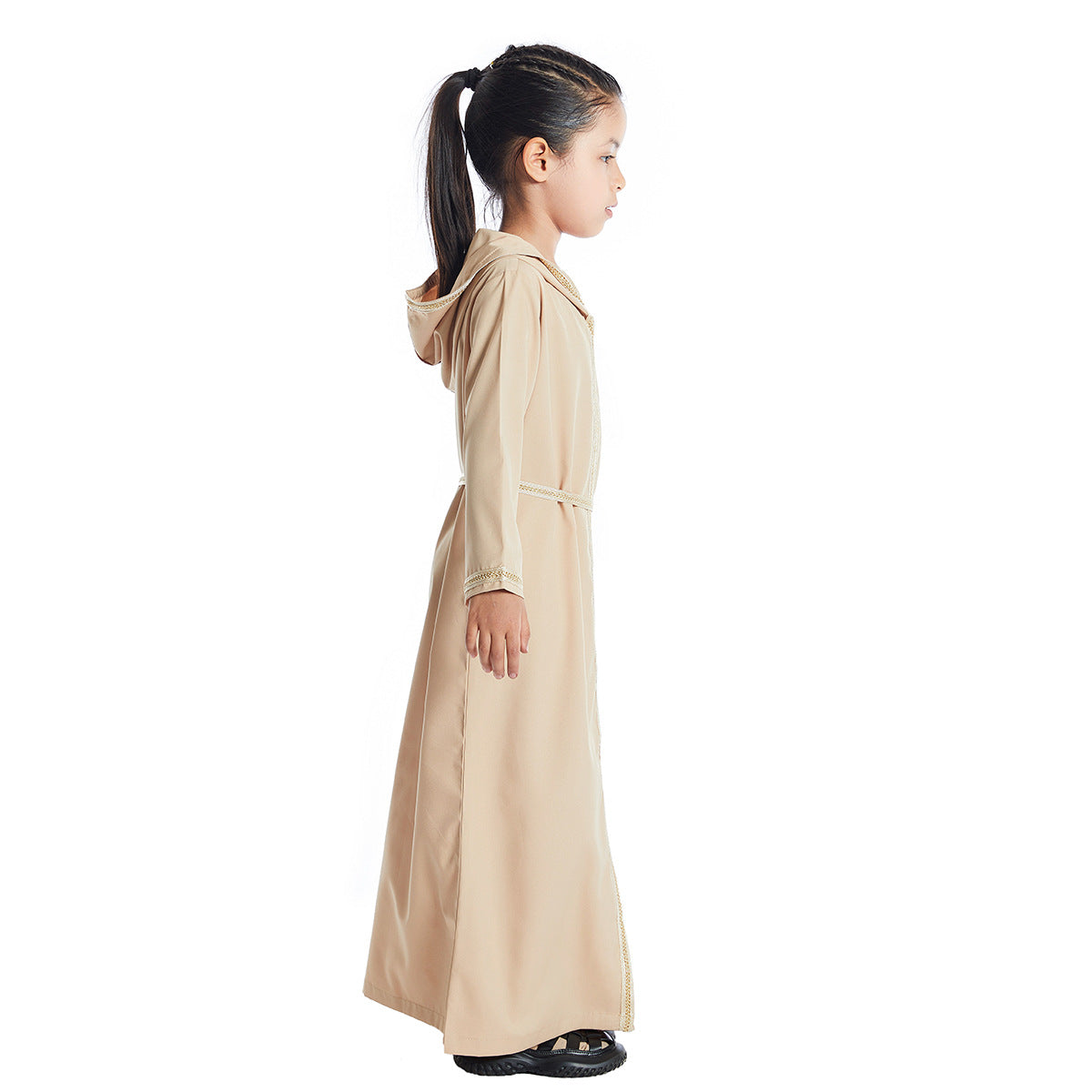 Girls Abaya With Hoodie