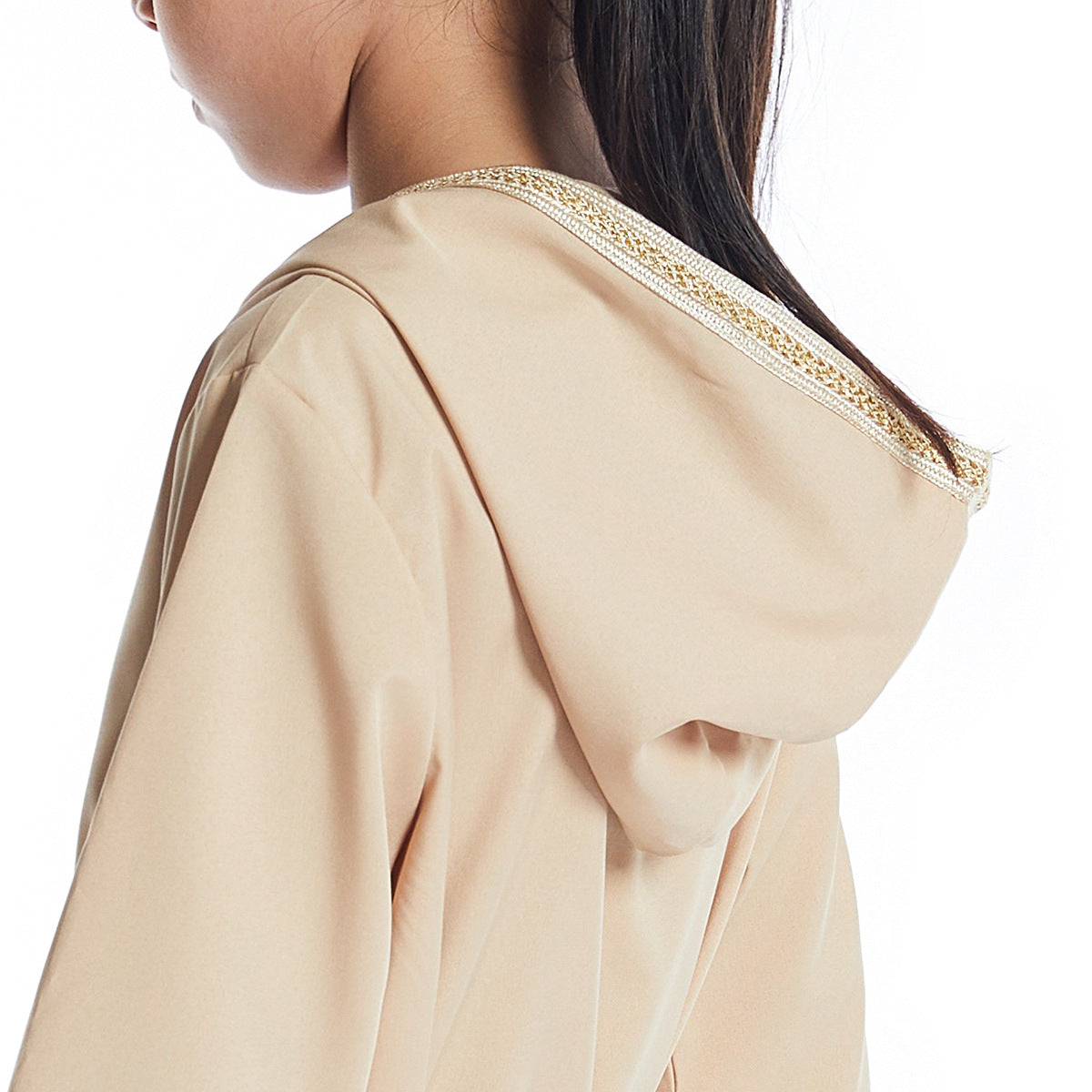 Girls Abaya With Hoodie