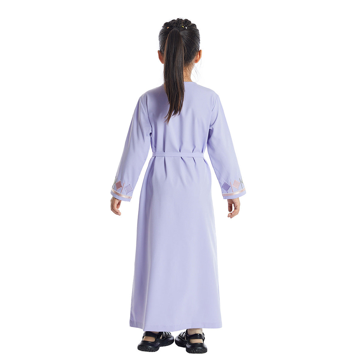 Lilac Girls Abaya With Embroidery