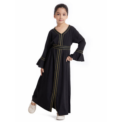 Girls Black Abaya