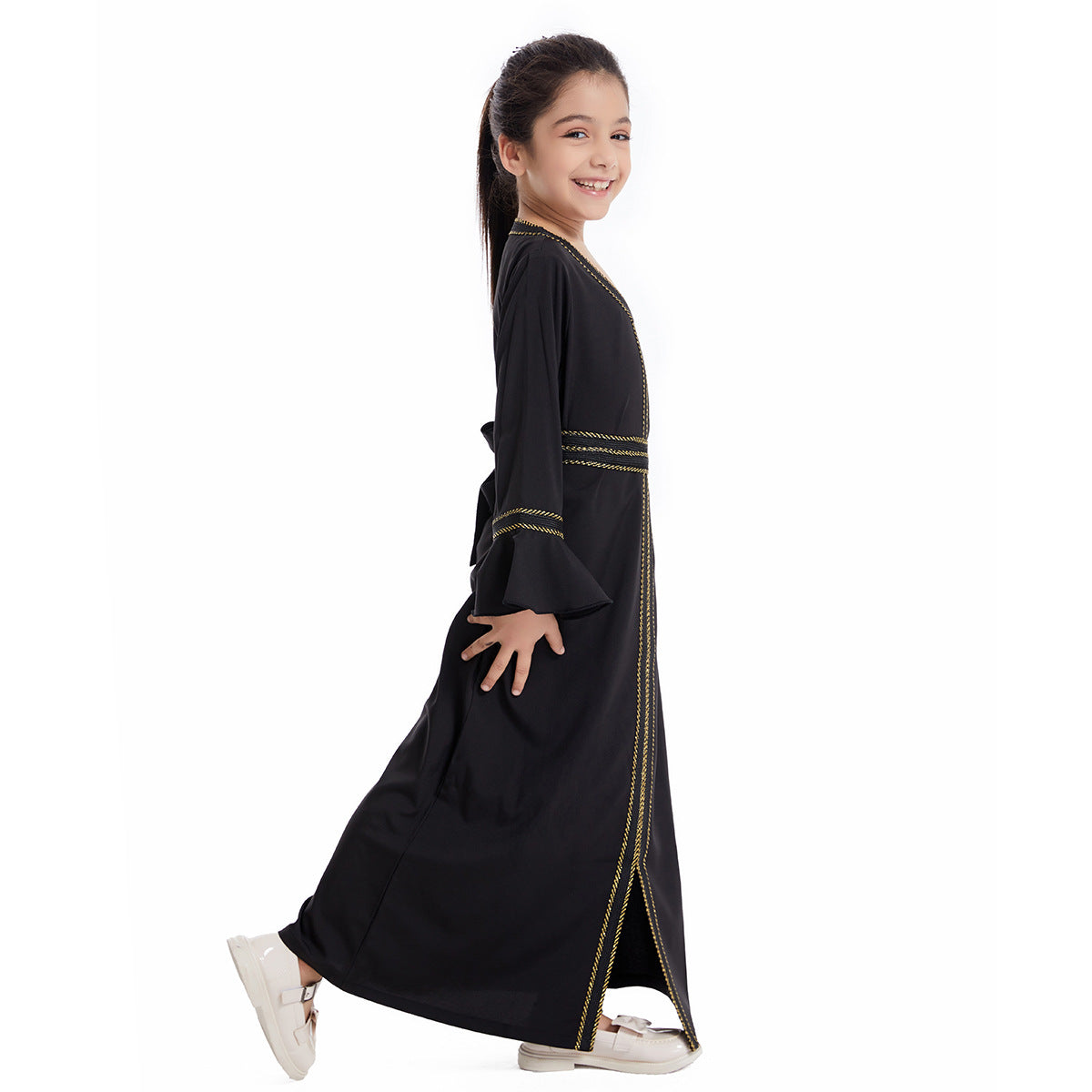 Girls Black Abaya