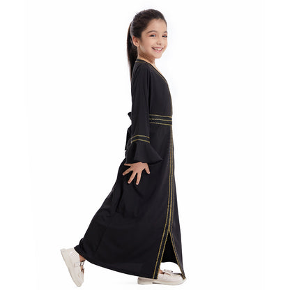 Girls Black Abaya