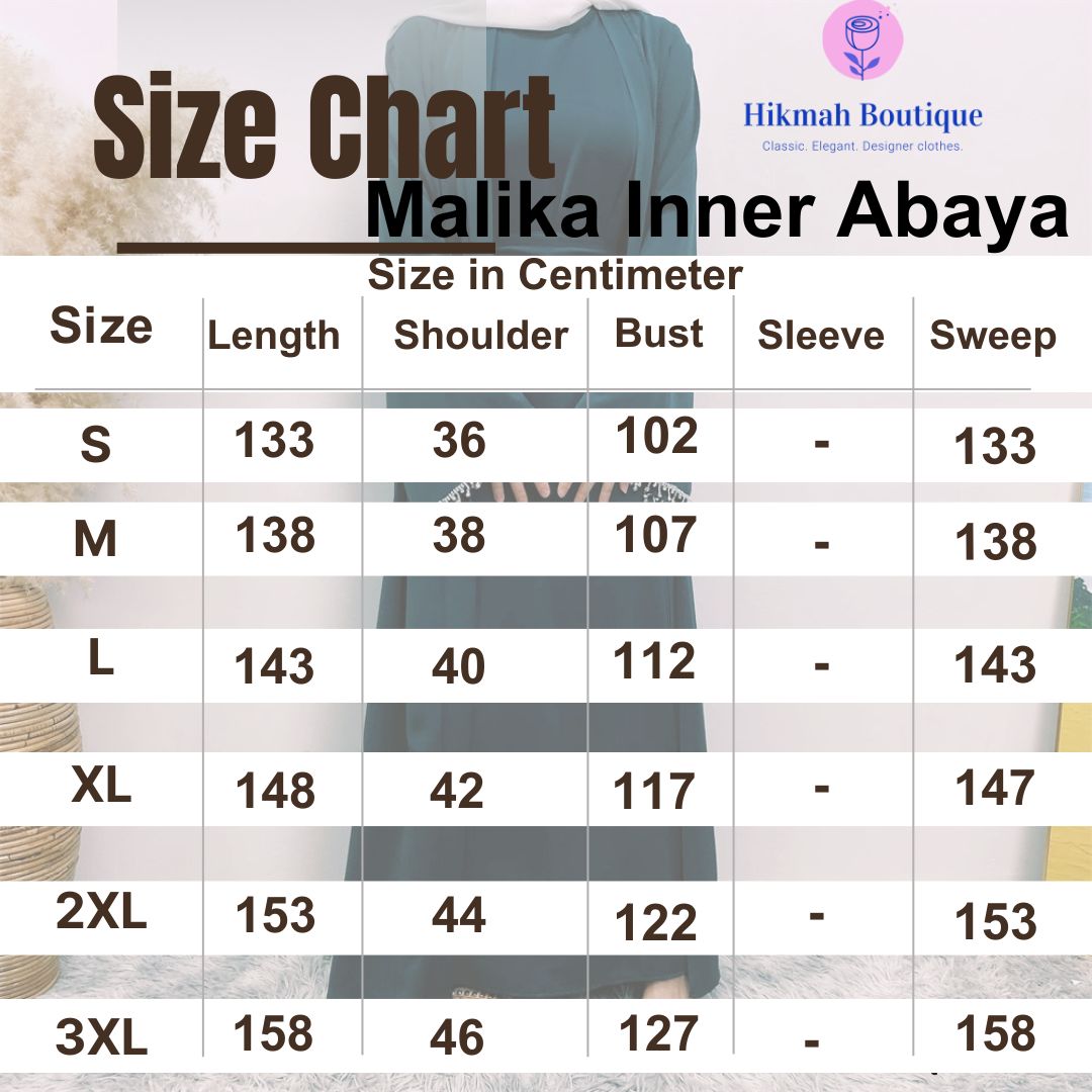 Malika Abaya in Coffee | 4-Piece Abaya Set (clearance item online only)