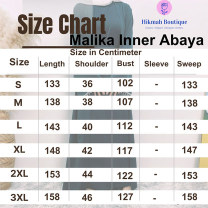 Malika Abaya in Coffee | 4-Piece Abaya Set (clearance item online only)