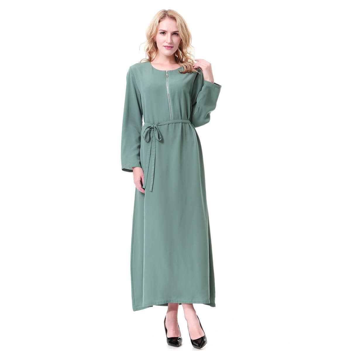 Summer Abaya wt Front Zipper (clearance online only)