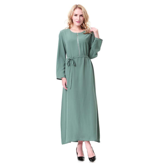 Summer Abaya wt Front Zipper (clearance online only)