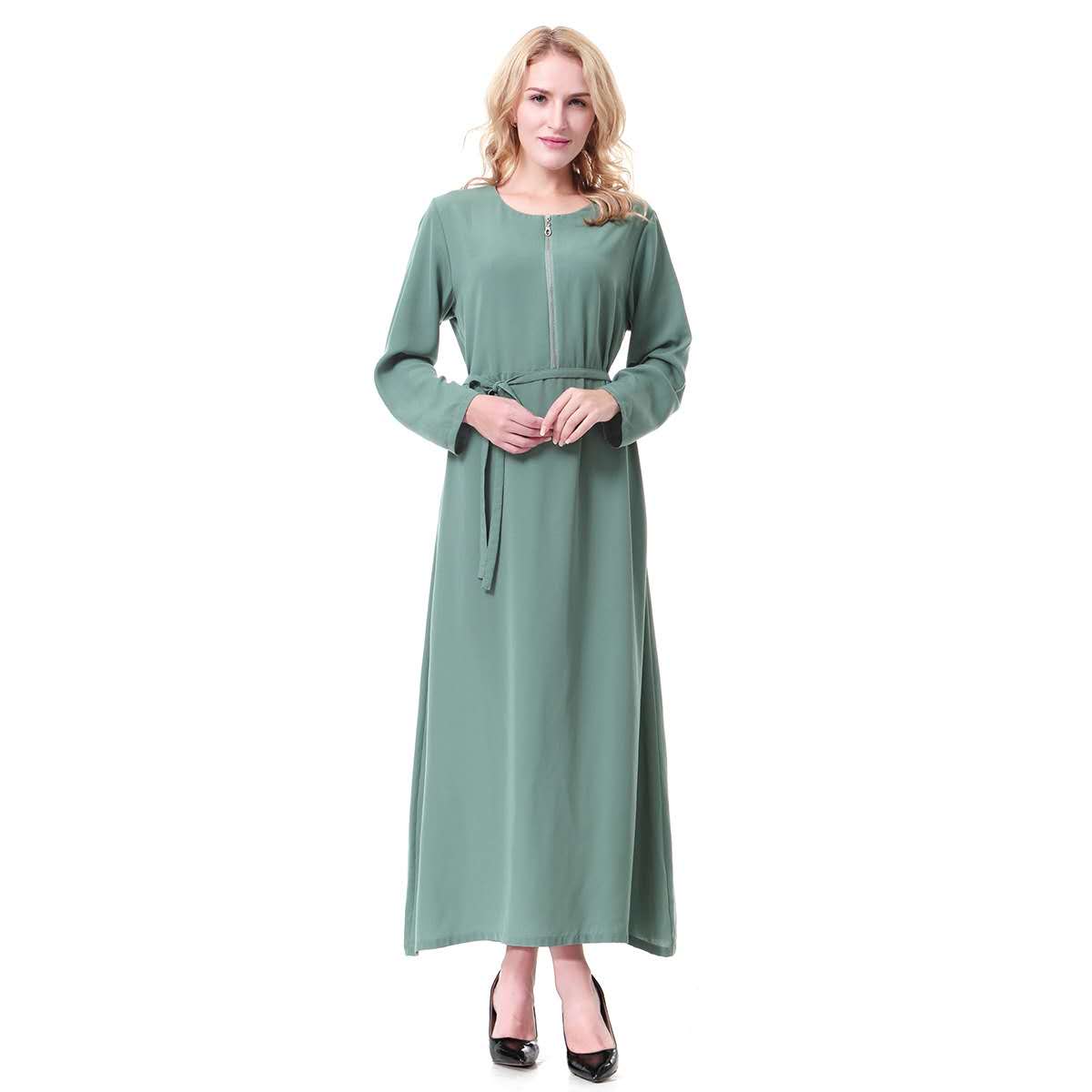 Summer Abaya wt Front Zipper (clearance online only)
