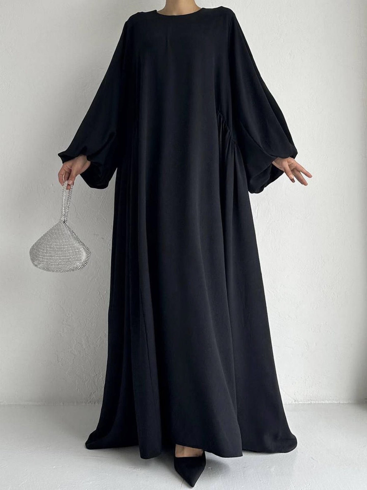 Modest Summer Abaya in Black (clearance online only)