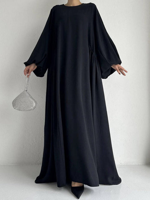 Modest Summer Abaya in Black (clearance online only)