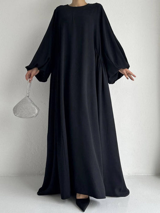 Modest Summer Abaya in Black (clearance online only)