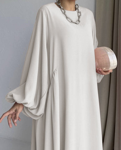 Modest Summer Abaya in Cream Beige (clearance online only)