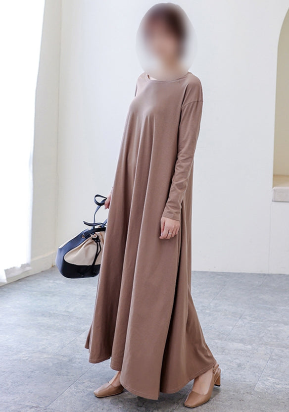 Khaki Abaya Dress