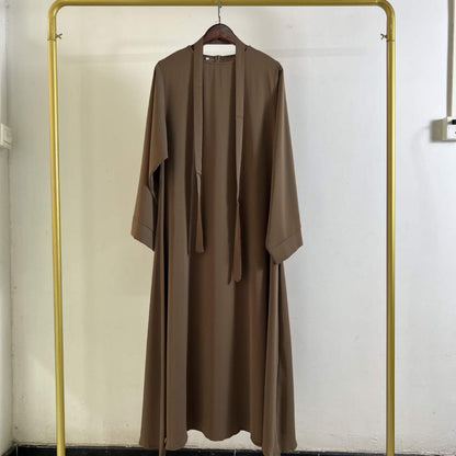 Plain Abaya in Dusty Coffee - clearance online only