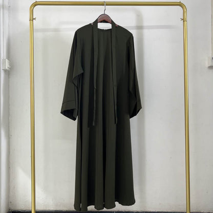 Plain Abaya in Olive Green