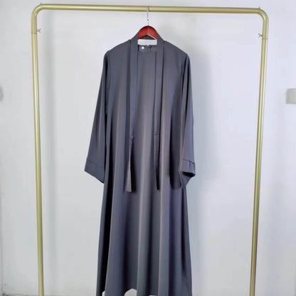 Plain Abaya in Pearl Grey - clearance online only