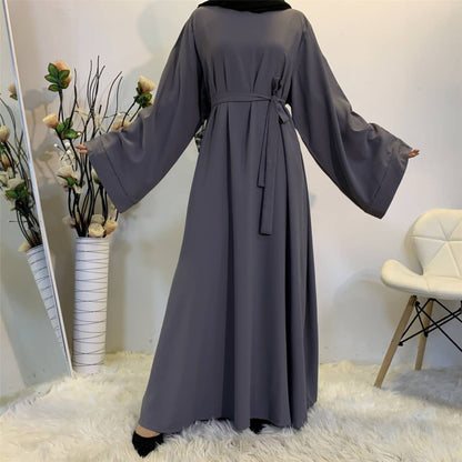 Plain Abaya in Pearl Grey - clearance online only