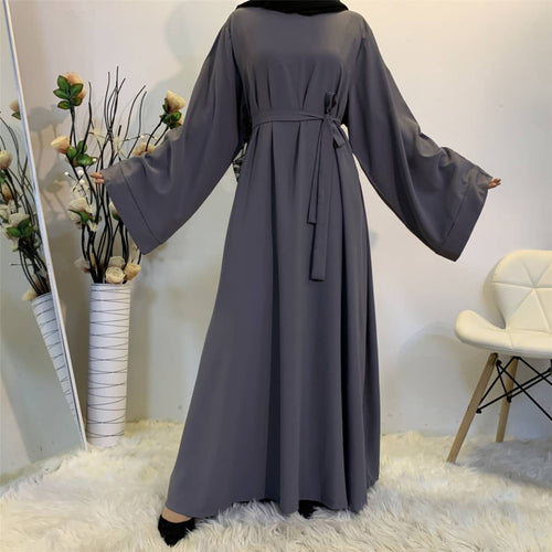 Plain Abaya in Pearl Grey - clearance online only