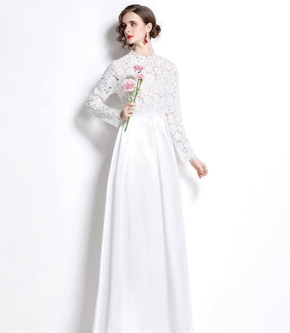 White Abaya Dress Floor Length -- clearance item