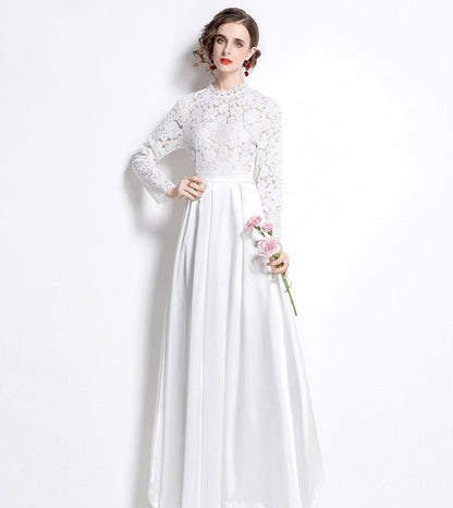 White Abaya Dress Floor Length -- clearance item