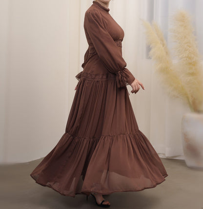 Mocha Abaya Maxi Dress (clearance online only)