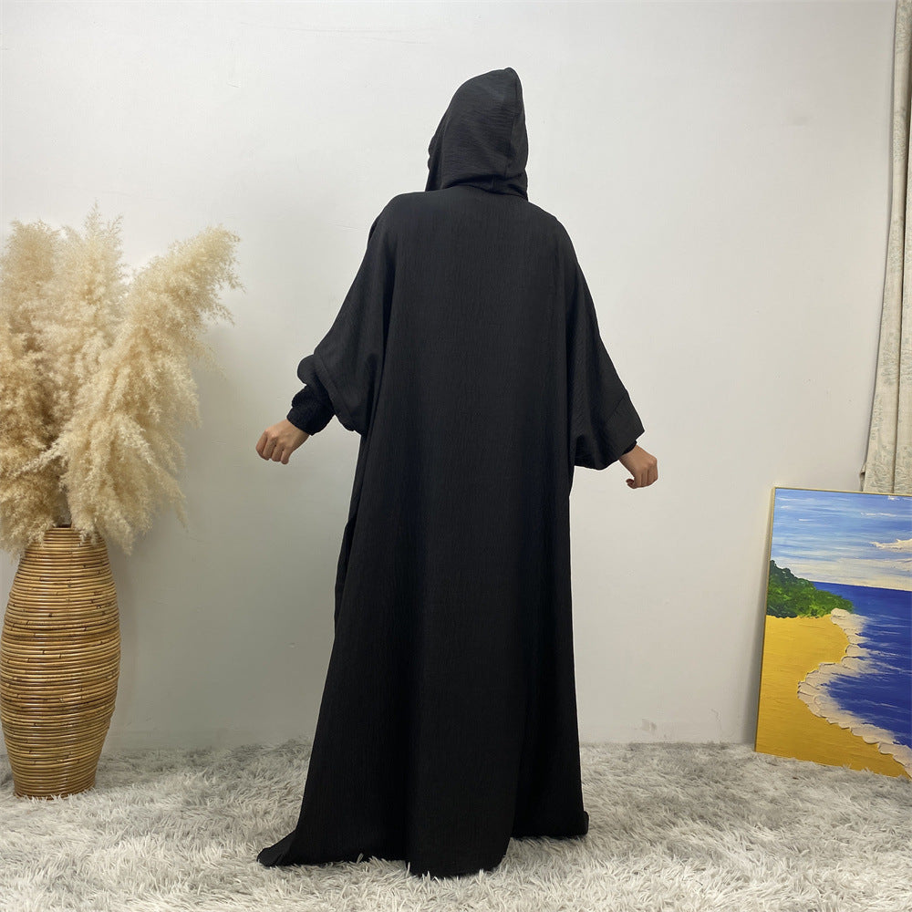 Premium Hooded Jilbab Abaya - Black (clearance online only)