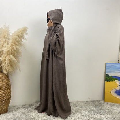 Premium Hooded Jilbab Abaya - Fawn (clearance online only)