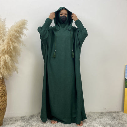 Premium Hooded Jilbab Abaya - Emerald Green (clearance online only)