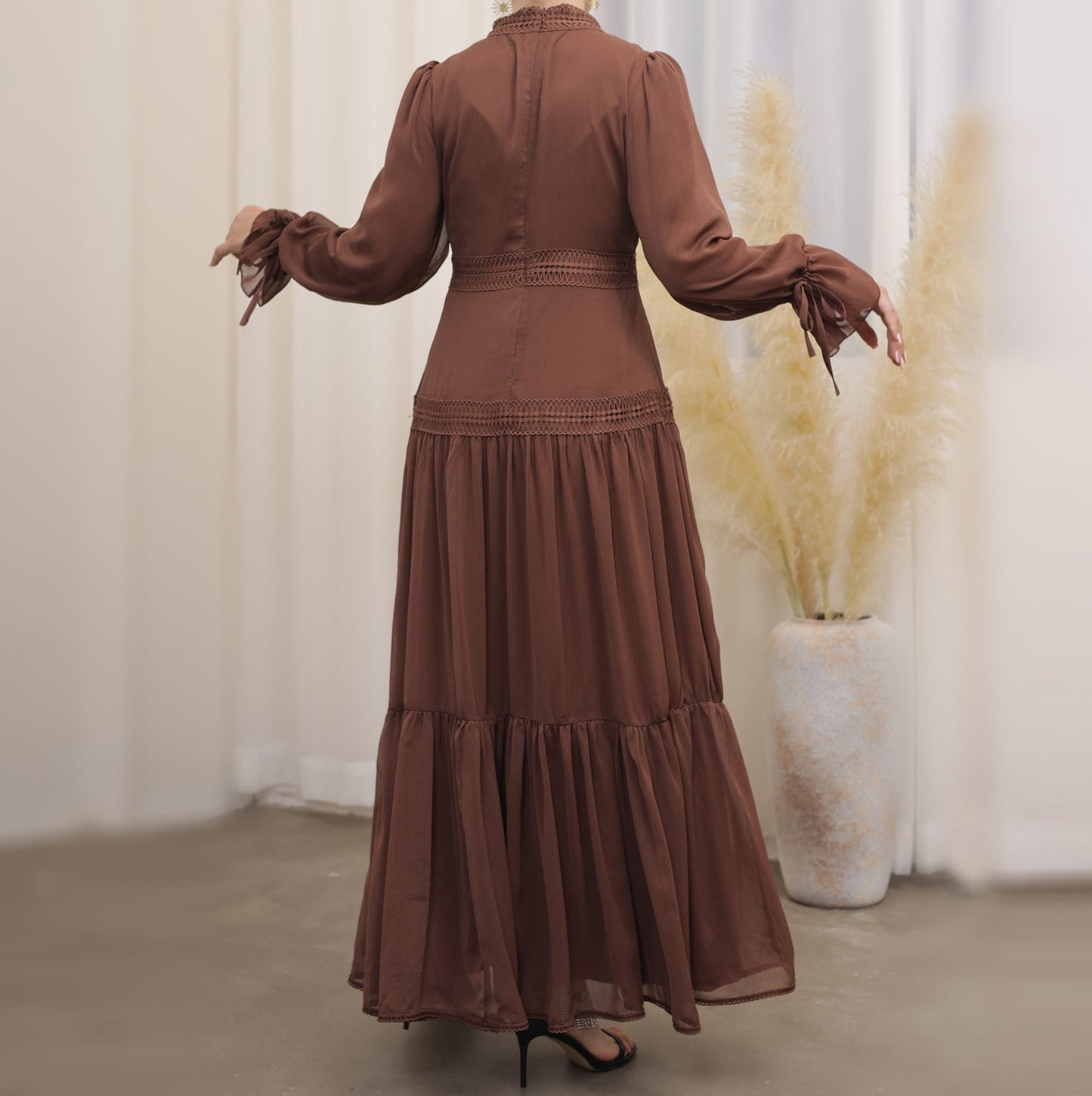 Mocha Abaya Maxi Dress (clearance online only)