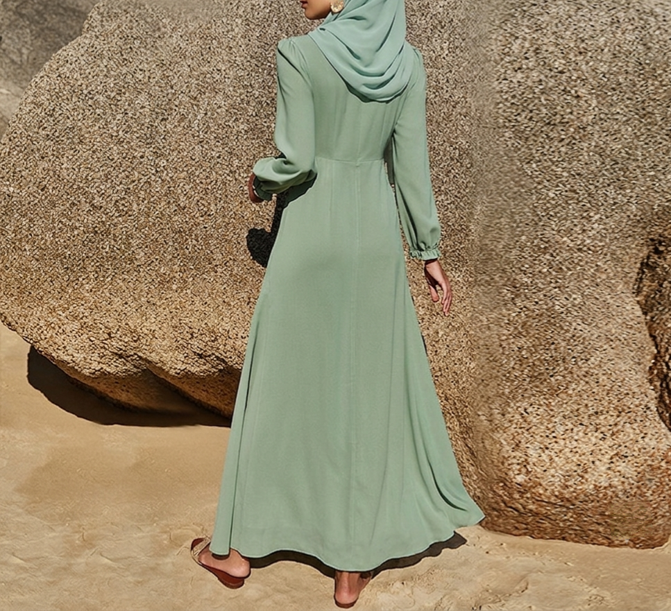 Cuff Sleeves Plain Abaya (clearance item)