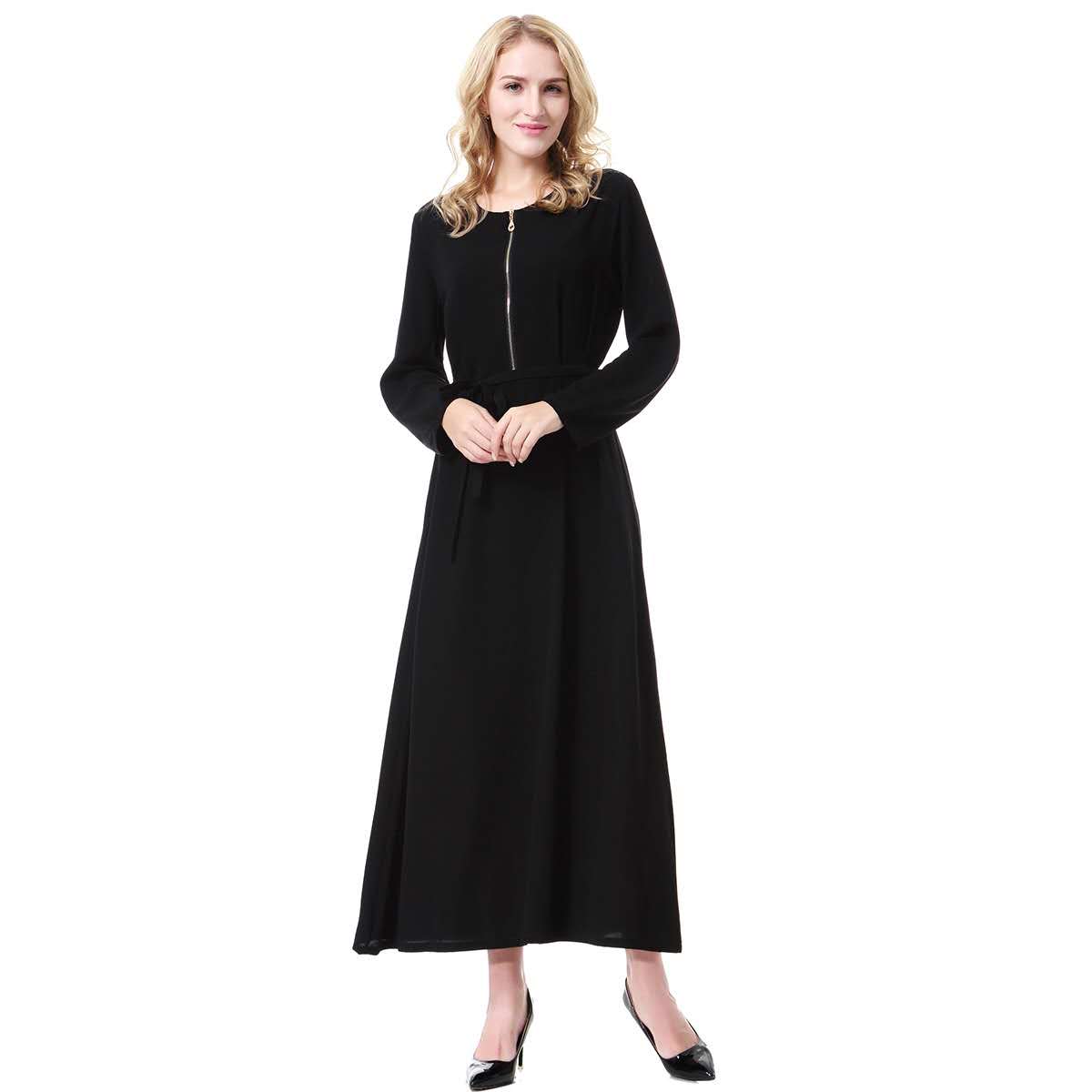 Summer Abaya wt Front Zipper (clearance online only)