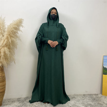 Premium Hooded Jilbab Abaya - Emerald Green (clearance online only)