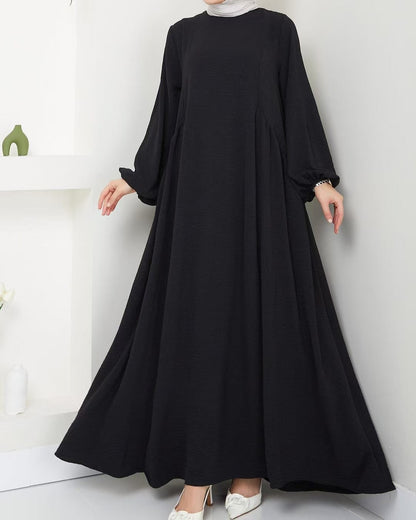 Modest Crepe Abaya - Black