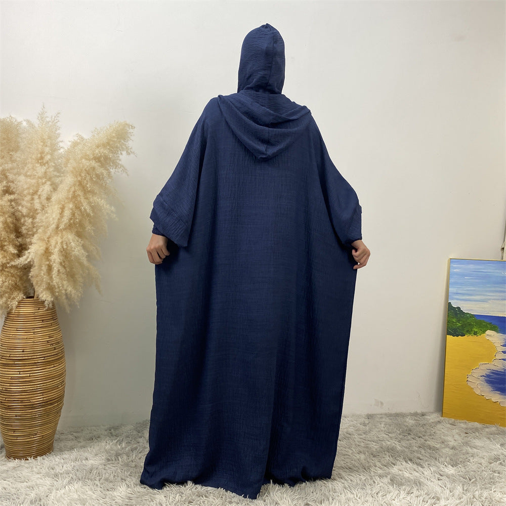 Premium Hooded Jilbab Abaya - Navy (clearance online only)