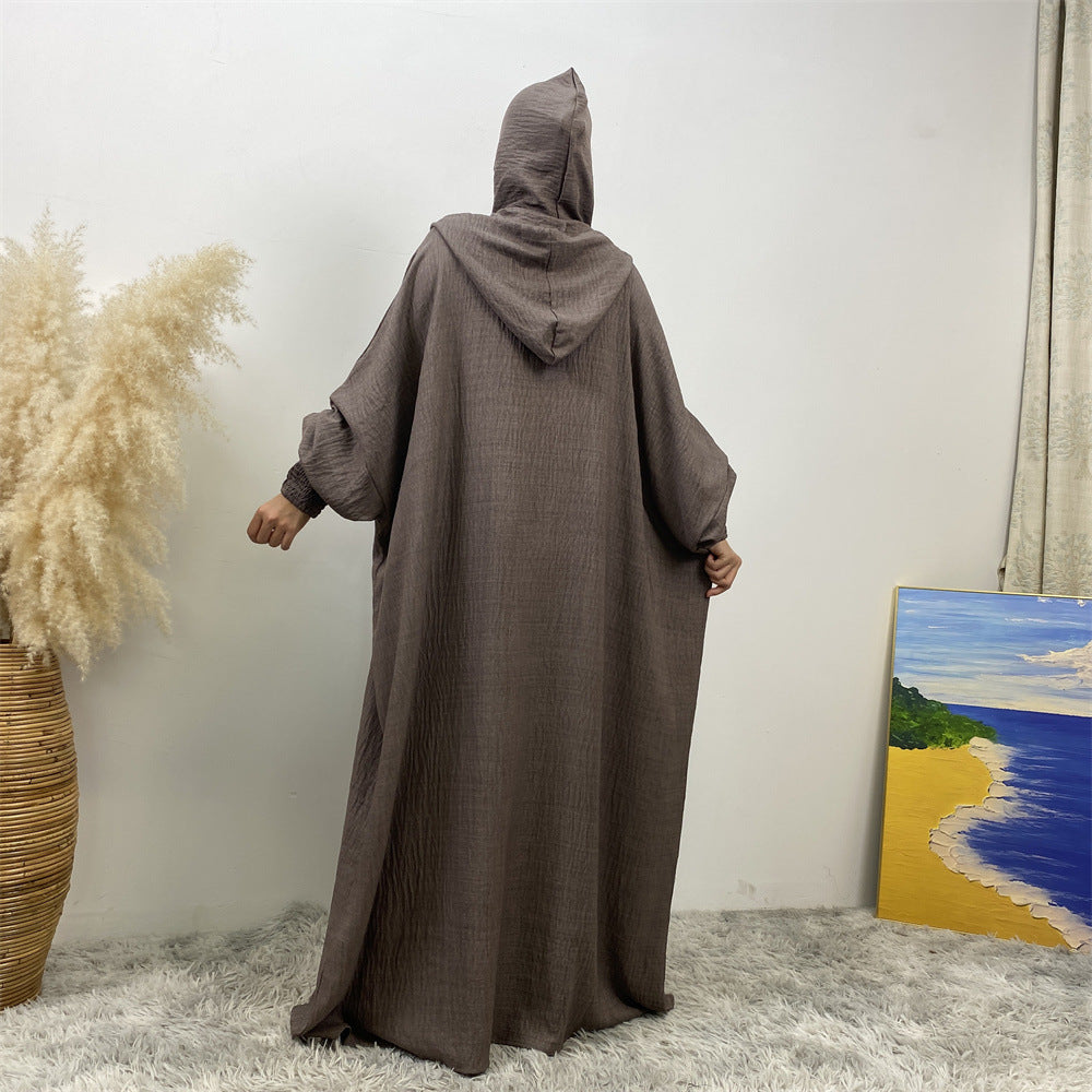 Premium Hooded Jilbab Abaya - Fawn (clearance online only)
