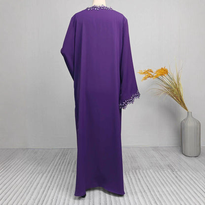 Floral Decorative Open Abaya
