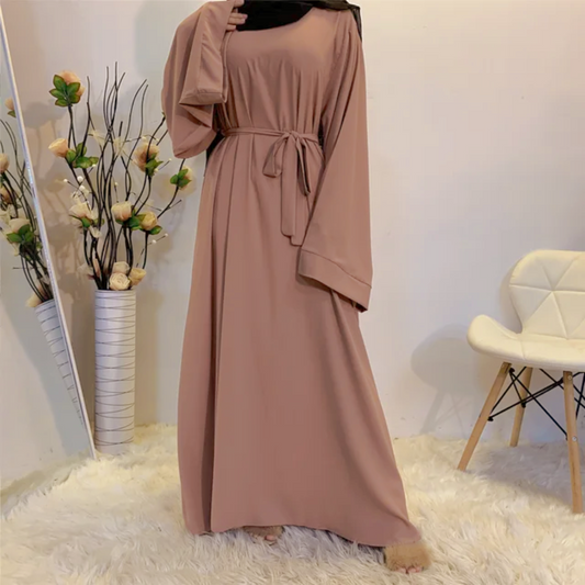 Plain Abaya in Dusty Pink (clearance online only)