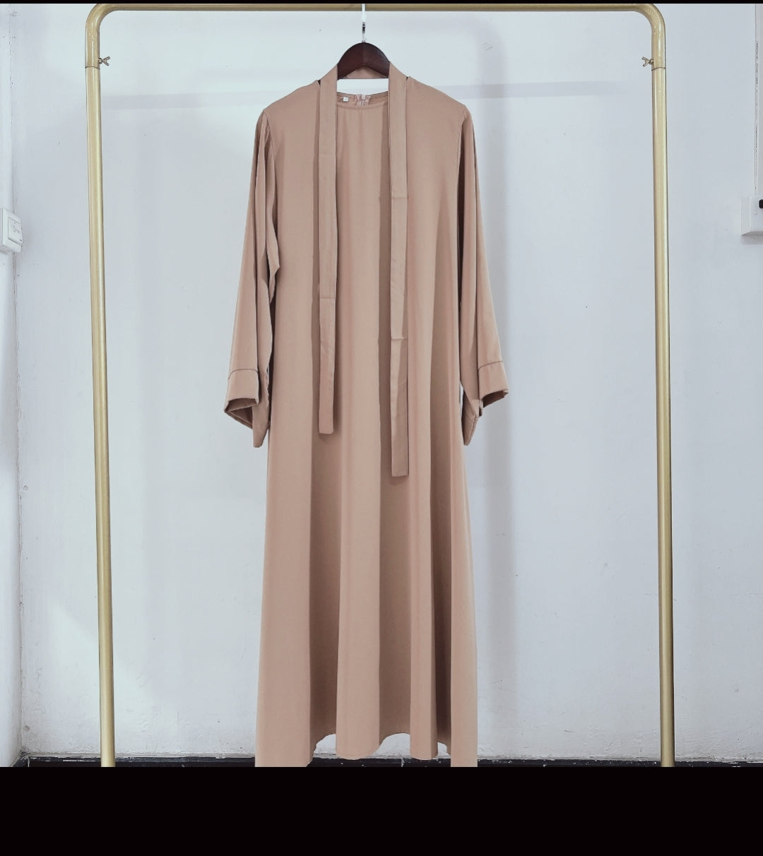 Plain Abaya in Dusty Brown - clearance online only