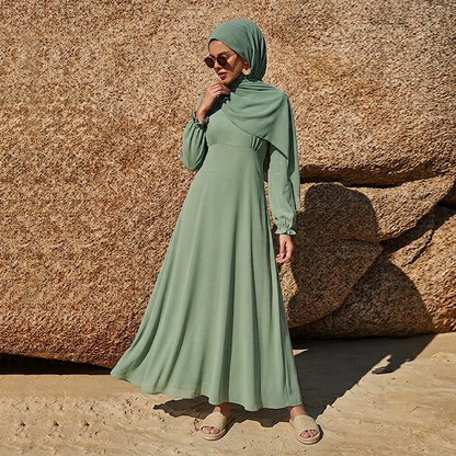 Cuff Sleeves Plain Abaya (clearance item)