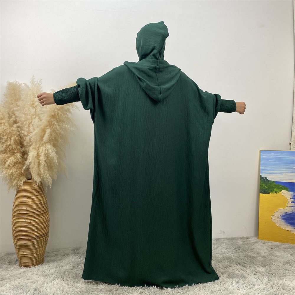 Premium Hooded Jilbab Abaya - Emerald Green (clearance online only)