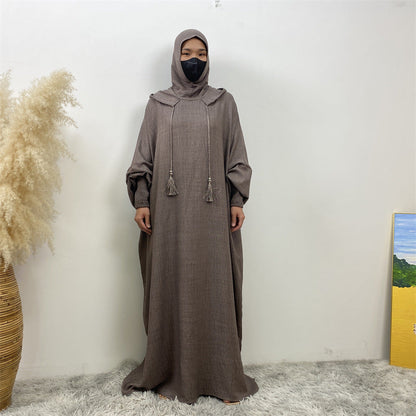 Premium Hooded Jilbab Abaya - Fawn (clearance online only)