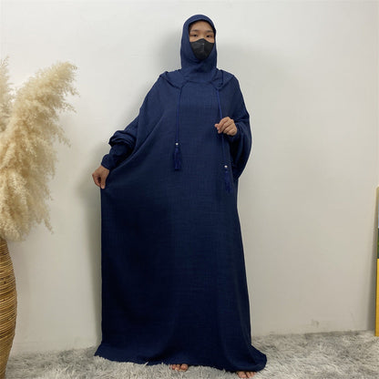 Premium Hooded Jilbab Abaya - Navy (clearance online only)