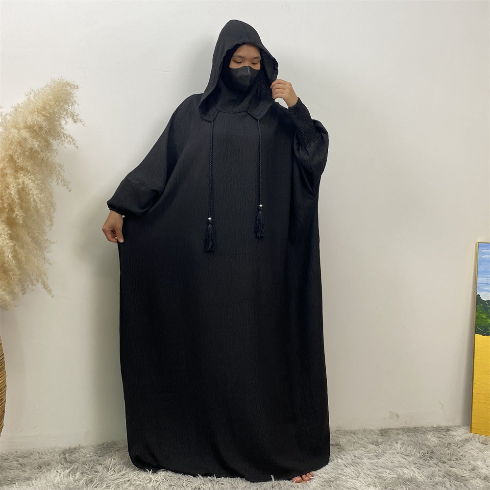 Premium Hooded Jilbab Abaya - Black (clearance online only)